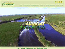 Tablet Screenshot of floridaairboatexcursions.com